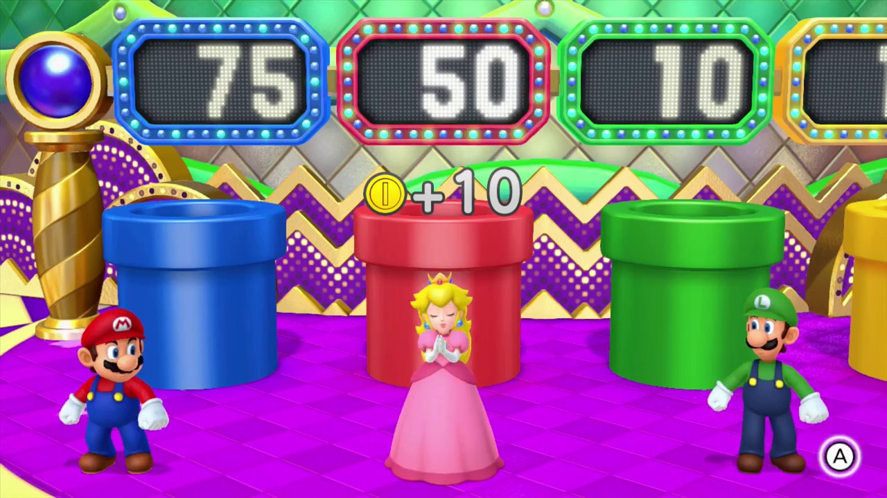 Mario Party 10 Coin Challenge #3 Mario vs Peach vs Luigi vs Daisy