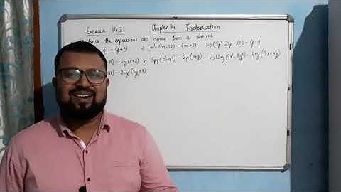 Class 8 Chapter 14 Factorisation/ Exercise 14.3/ Q.5/ ncert.mp4