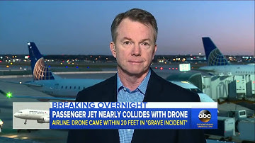 Near death airplane collision with skydiver in free fall