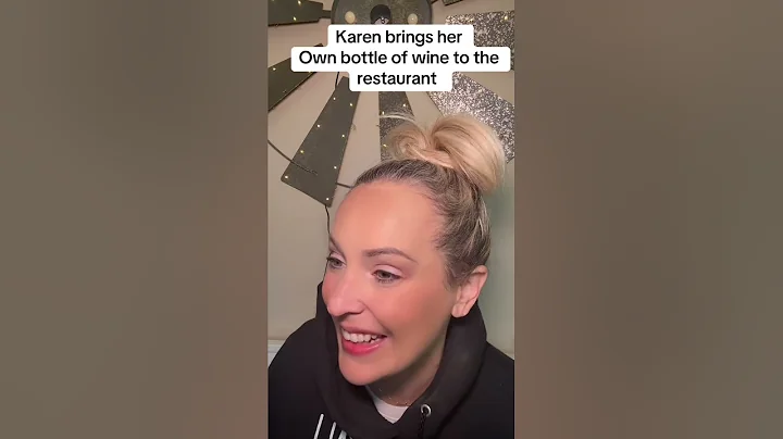 Karen brings her own bottle of wine out to dinner #restaurantmanager #storytime #karen #restaurant