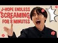 J-Hope Endless Screaming for 8 minutes #ARMYsHOPE