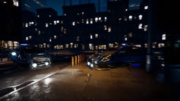 Sci-fi city night (Unreal engine 4)