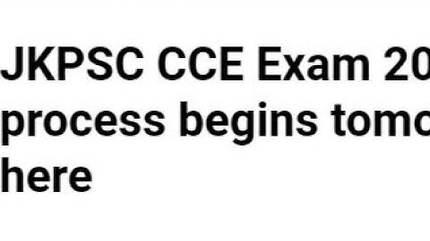 JKPSC CCE EXAM 2022 APPLICATIONS PROCESS START, HOW TO APPLY,ELIGIBILITY,EXAM,ADMIT CARD,RESULT DATE