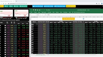 #Excel - Bí mật.. lấy dữ liệu chứng khoán tự động vào Excel #2