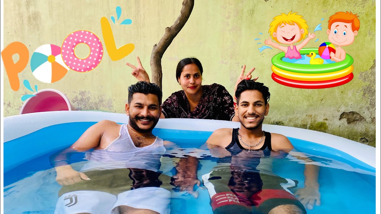 Pool 🏊‍♂️ Masti Vlog, 