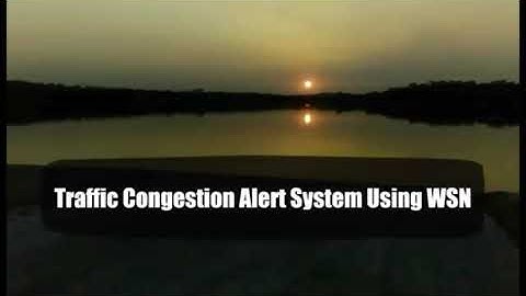 Traffic Congestion Alert System Using WSN