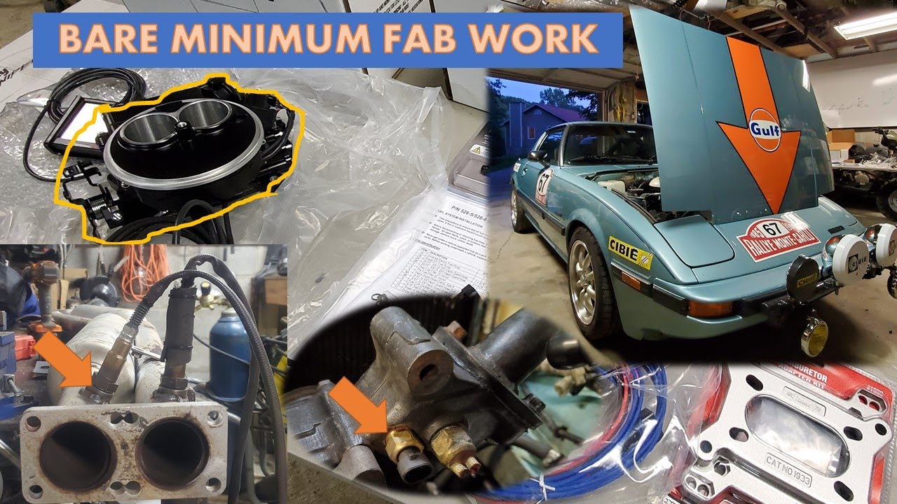 Oxygen Sensor and Coolant Sensor Install Holley Sniper on a Rotary PT