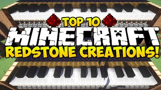 Minecraft TOP 10 MINECRAFT REDSTONE CREATIONS FOR MINECRAFT 1.8 (Minecraft Top 10 Creations)