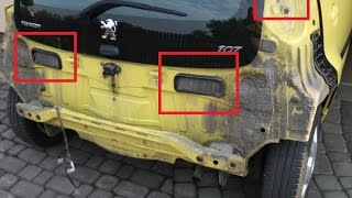 How to fight water leaks in the boot - Aygo, Citroen C1, Peugeot 107 footwell, przecieki