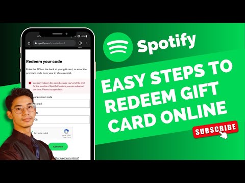 How to Redeem Spotify Premium Gift Card! (Full Guide) 