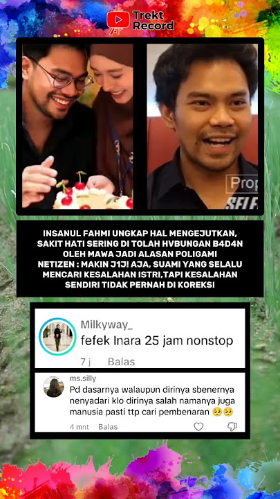 The reason for P0L!g4mi is only because of fe3f3k #inararusli #insanulfahmi