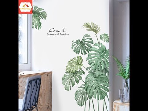 Decal Dán Tường Cây Xanh - Giấy dán tường decal dán tường cây lá đẹp giá rẻ 2019 - WL105