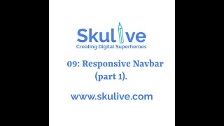 09: Responsive Navbar Part 1. #Html, #Css and #Javascript.