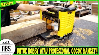 UNBOXING & REVIEW THICKNESS PLANER TERBARU STANLEY STP18 - Mebel Kayu Wajib Punya!!