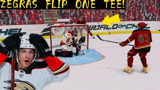 ZEGRAS FLIP ONE TEE IN NHL 23?!?!?! (NHL 23 FUNTAGE!)