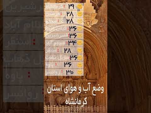 وضع آب و هوای استان کرمانشاه کرمانشاه شهرام ناظری ادیت موشن گرافیک باران خورشید اسلام آباد