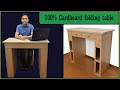 DIY Cardboard study table || Folding table