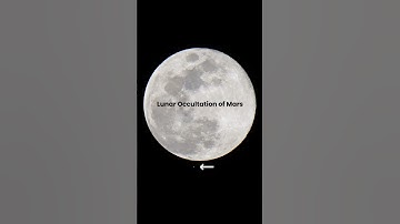 Lunar Occultation of Mars #occultation #moon #space #mars