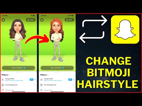 How To Change Bitmoji Hairstyle On Snapchat 2024 | Get More Bitmoji Hairstyles On Snapchat