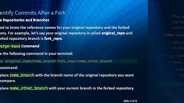 How to Identify Commits After a Fork in Git Using git log