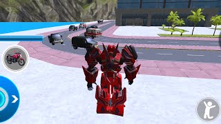 Dino Robot Bike Transform War Robot Dinosaur Games #03 - Android Robot Gameplay screenshot 4