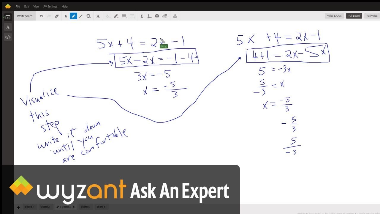 Some guidelines for solving two step linear equations in one variable ...