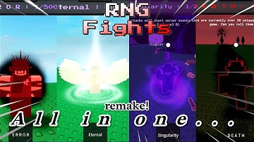 All of the current RARE attacks in one video!!! (Divinity to E R R O R) | Roblox RNG Fights (Remake)