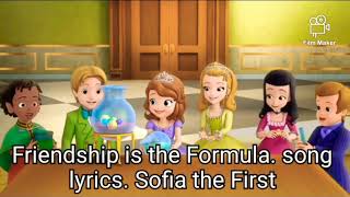 Friendship Is The Formula. song lyrics. Sofia The First.