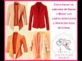 Cómo hacer los patrones de Sacos o Blazer con cuellos americanos y diferentes tipos de bolsas.