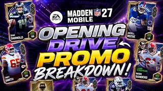 Madden Mobile 27 OPENING DRIVE PROMO BREAKDOWN! 