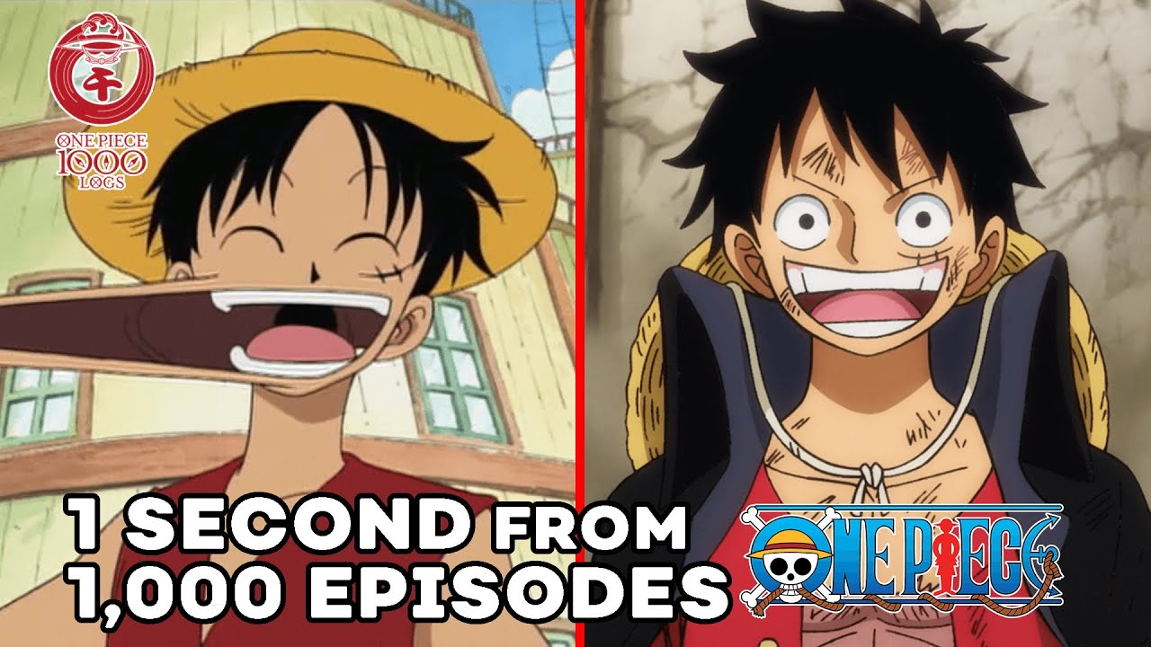 1 Second from 1000 Episodes of One Piece