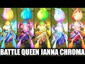 All Battle Queen Janna Chroma Skins Spotlight (League of Legends)