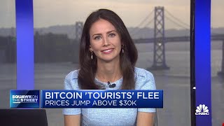 Bitcoin 'tourists' flee as price ticks above $30,000