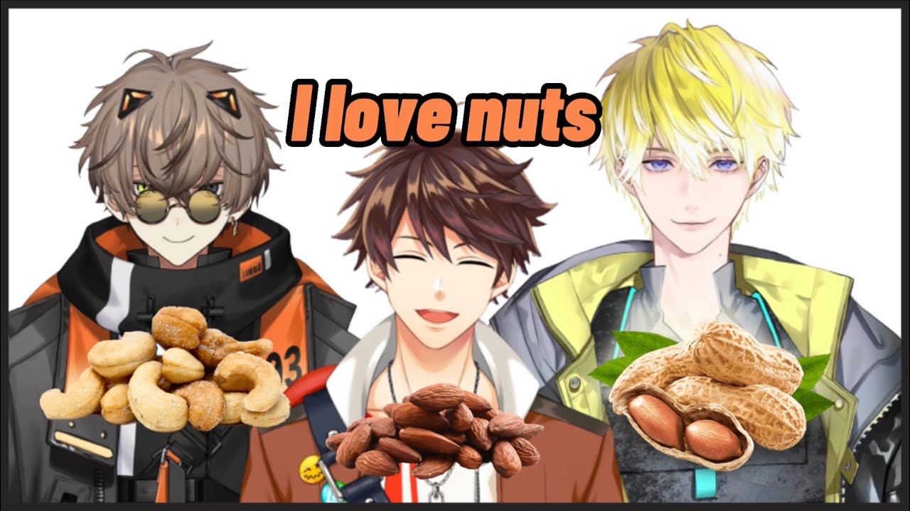 Suha, Sonny and Alban showing their passionate love for nuts【NIJISANJI】