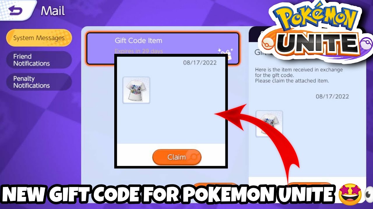 POKEMON UNITE NEW GIFT CODES POKÉMON UNITE NOVOS CÓDIGOS DE PRESENTE -  Vídeo Dailymotion