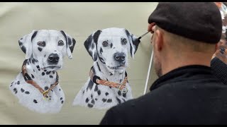 Crafting Lifelike Dalmatian Portraits in Oil 🐾🎨