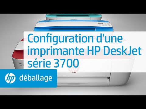 Configuration d'une imprimante HP DeskJet série 3700 | @HPSupport