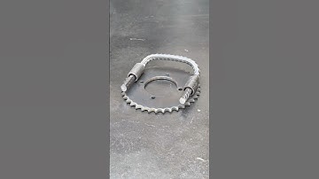 Homemade door latch idea from used sprocket #diy #ideas #shorts