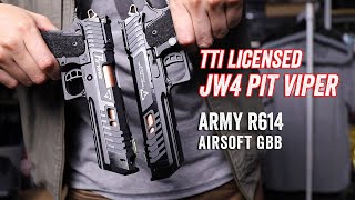 TTI Licensed JW4 PIT VIPER GBB (R614 by Army Armament) Unboxing Review 开箱第一印象
