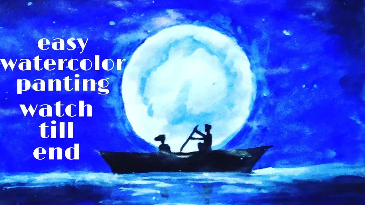 How to make easy panting of watercolor, Aasani se panting kaise banaye