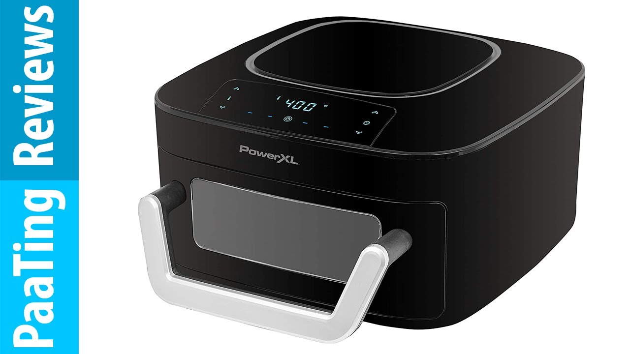 PowerXL 5-Quart Black LED Slimline Air Fryer