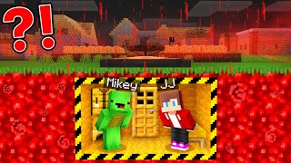 JJ and Mikey BLOOD RAIN DoomsDay Bunker in Minecraft ? (Maizen)