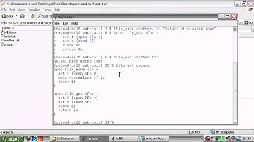 Self-Reload Part 1 Tcl/Tk Snake Eats Tail