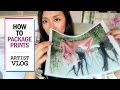 How To Package Prints // ARTIST VLOG 7