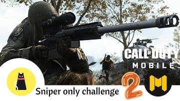 SNIPER ONLY CHALLENGE💥💥| PART-2 |COD MOBILE