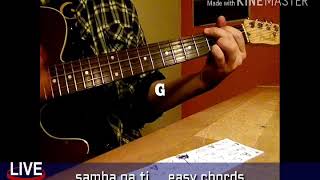Samba pa ti        easy chords for guitar chords