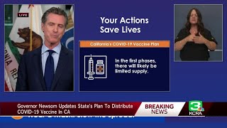 Gov. Newsom gives update on California's COVID-19 vaccine plan