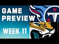 Tennessee Titans vs. Jacksonville Jaguars | 2023 Week 11 Game Preview
