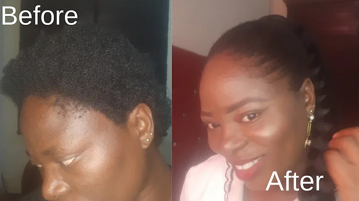 Simple and stylish Middle High Bun Hair Tutorial on 4C Natural hair.