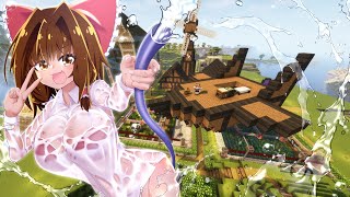 液体肥料で小麦をもりもり育てるよ！ケーキ本位制経済クラフト＃3【Minecraft1.19.2】